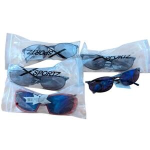 Xsportz Reflective Sport Sunglasses Universal Mens‎ lot of 5